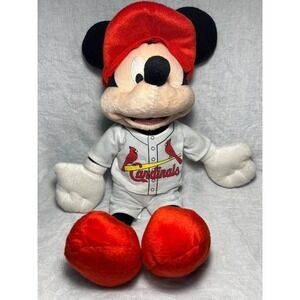 Disney Mickey Mouse 18" MLB St. Louis Cardinals Plush Collectable